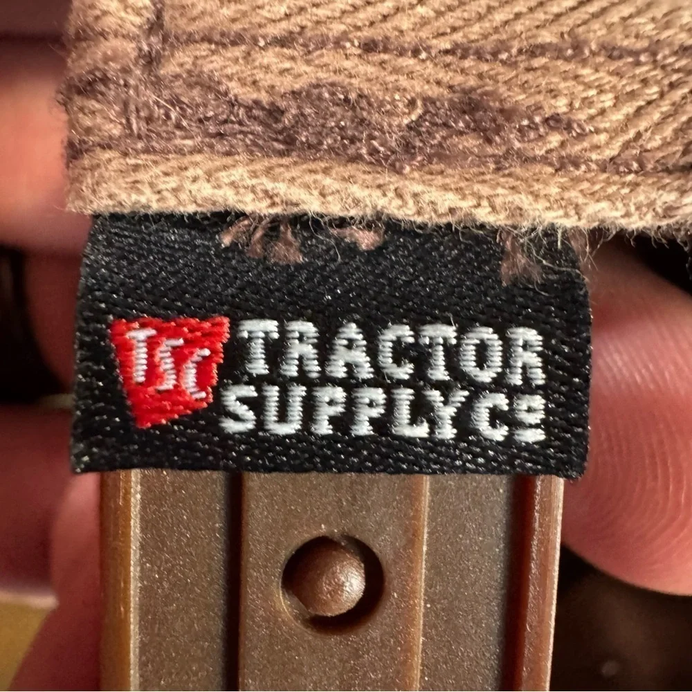 Tractor Supply Co Snapback Hat Brown One Size Adjustable Embroidered